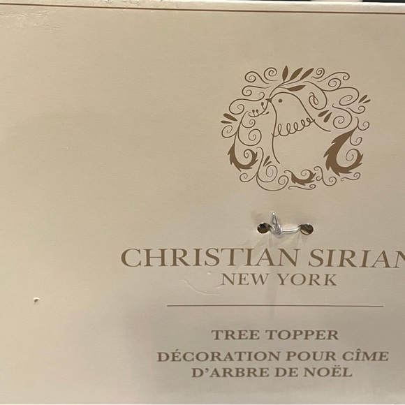 Christian Siriano Viral Gold Bow Tree Topper - Picture 2 of 2